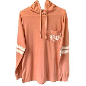 Pink Victoria Secret Long Sleeve PINK Logo Top.